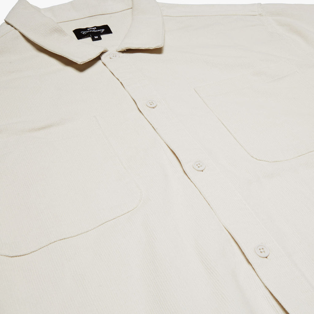 CCS Long Sleeve Corduroy Shirt - Off White