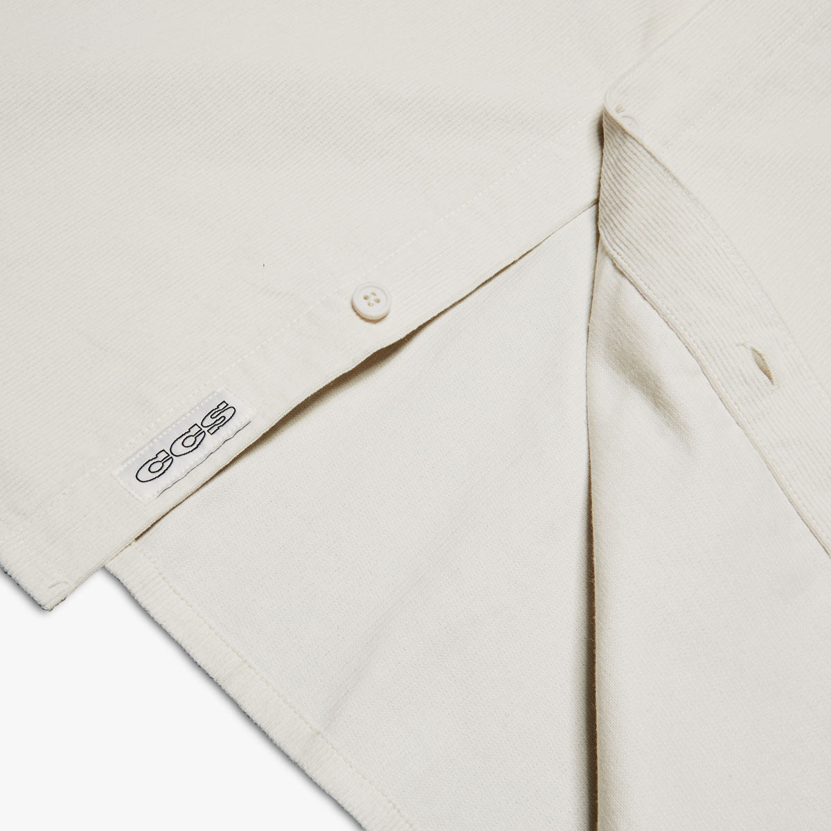CCS Long Sleeve Corduroy Shirt - Off White